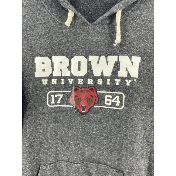 Women's Brown University Gray Hooded Sweatshirt Hoodie Gray Size Medium - Picture 4 of 11